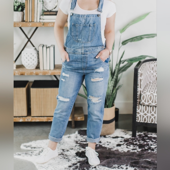 Black Label Boyfriend Fit Overalls | NWT | New With Tags | small - Picture 8 of 16